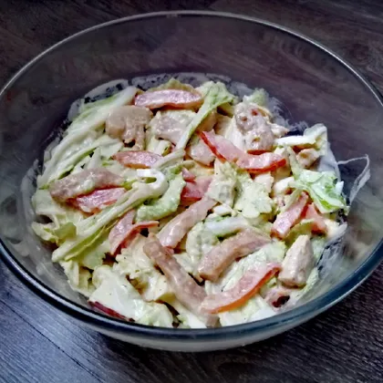 Салат с пекинской капустой