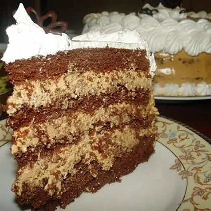Шоколадный торт 'крем- карамель'
