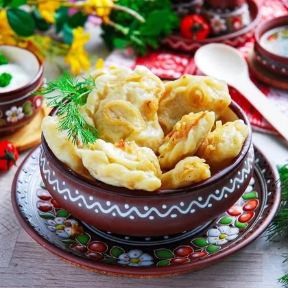 Вареники с картошкой и луком!