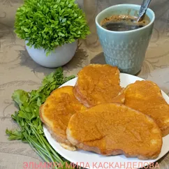 Гренки с кабачковой икрой