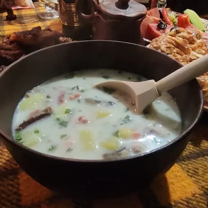 Суп из свежей и копчёной рыбы