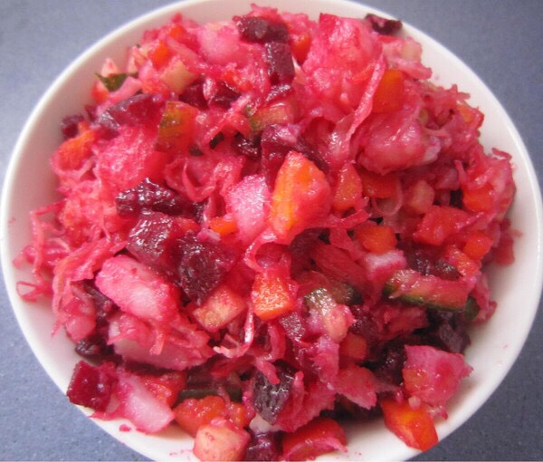 Винегрет с квашеной капустой