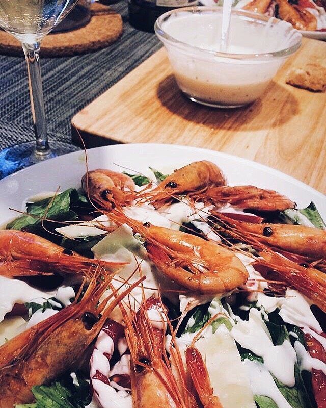 Цезарь с креветками