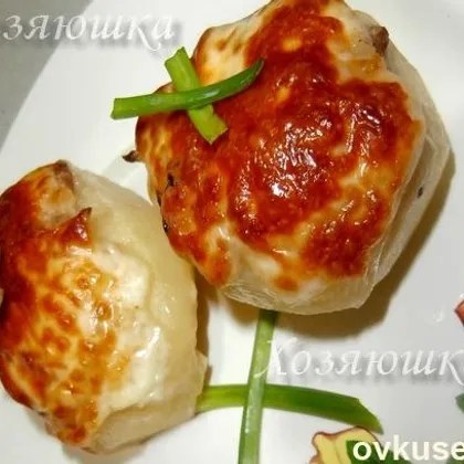 Картошка, фаршированная грибами, или жюльен по-русски