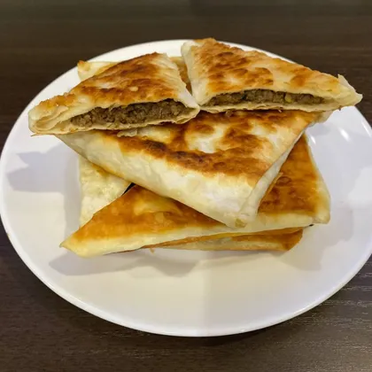 А-ля самса из лаваша или пирожки с мясом и сыром по-кавказски