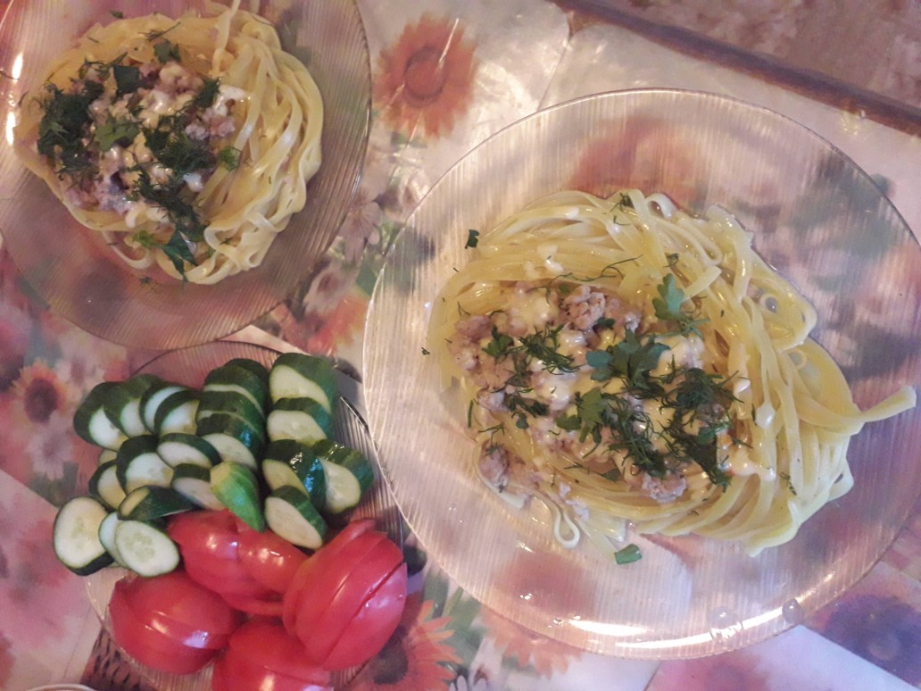 Гнезда из макарон