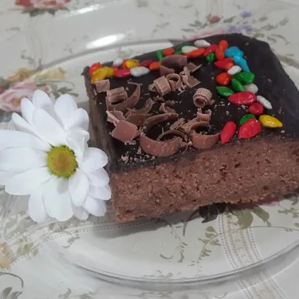 Шоколадный пирог с ганашем🍫