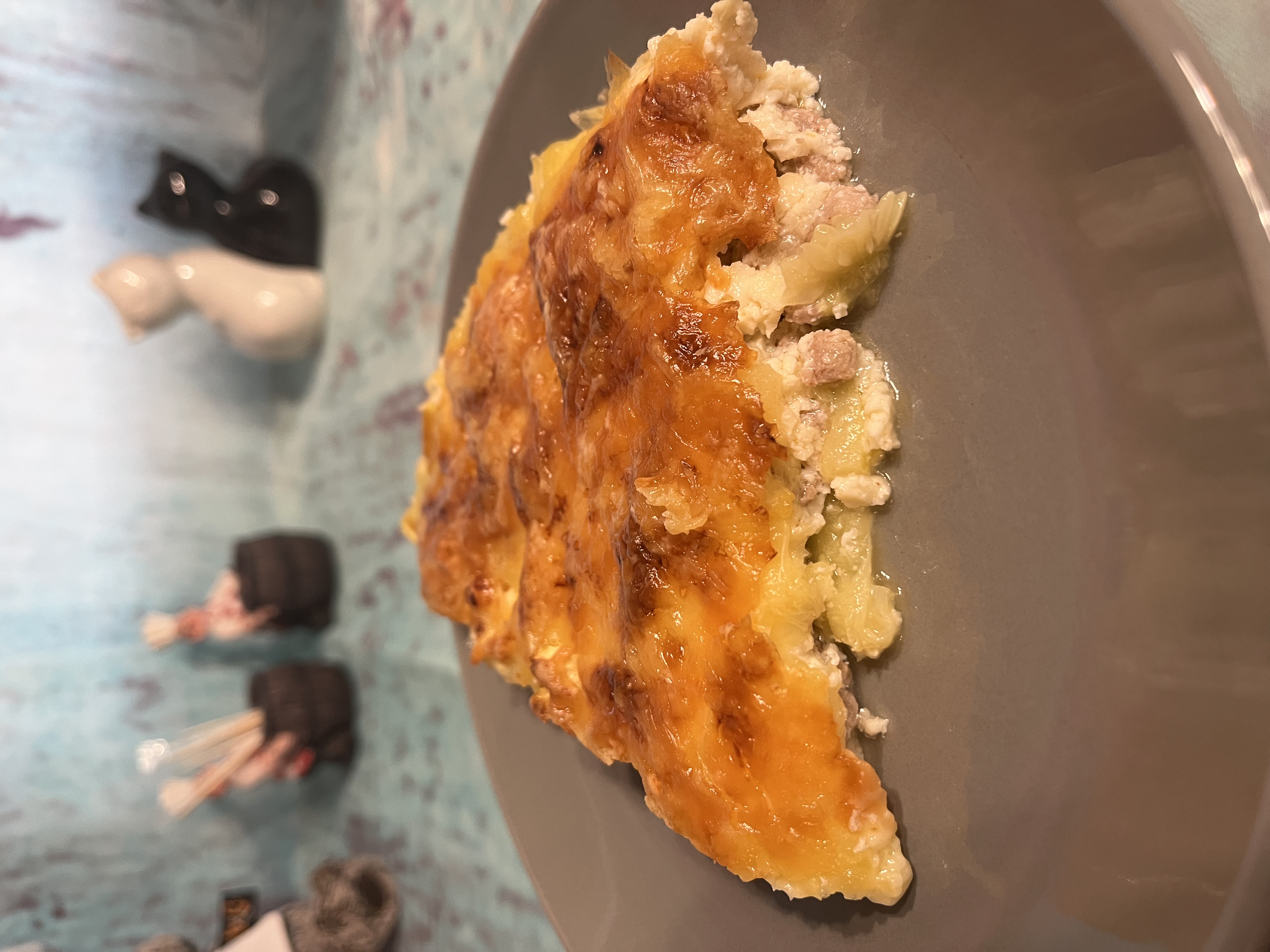 Запеканка с фаршем и кабачками
