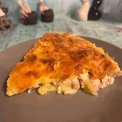 Запеканка с фаршем и кабачками