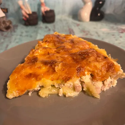 Запеканка с фаршем и кабачками