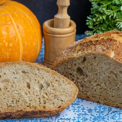 Пшеничный дрожжевой хлеб с цельнозерновой мукой