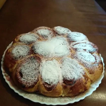 Пирог "Ромашка" с вареньем