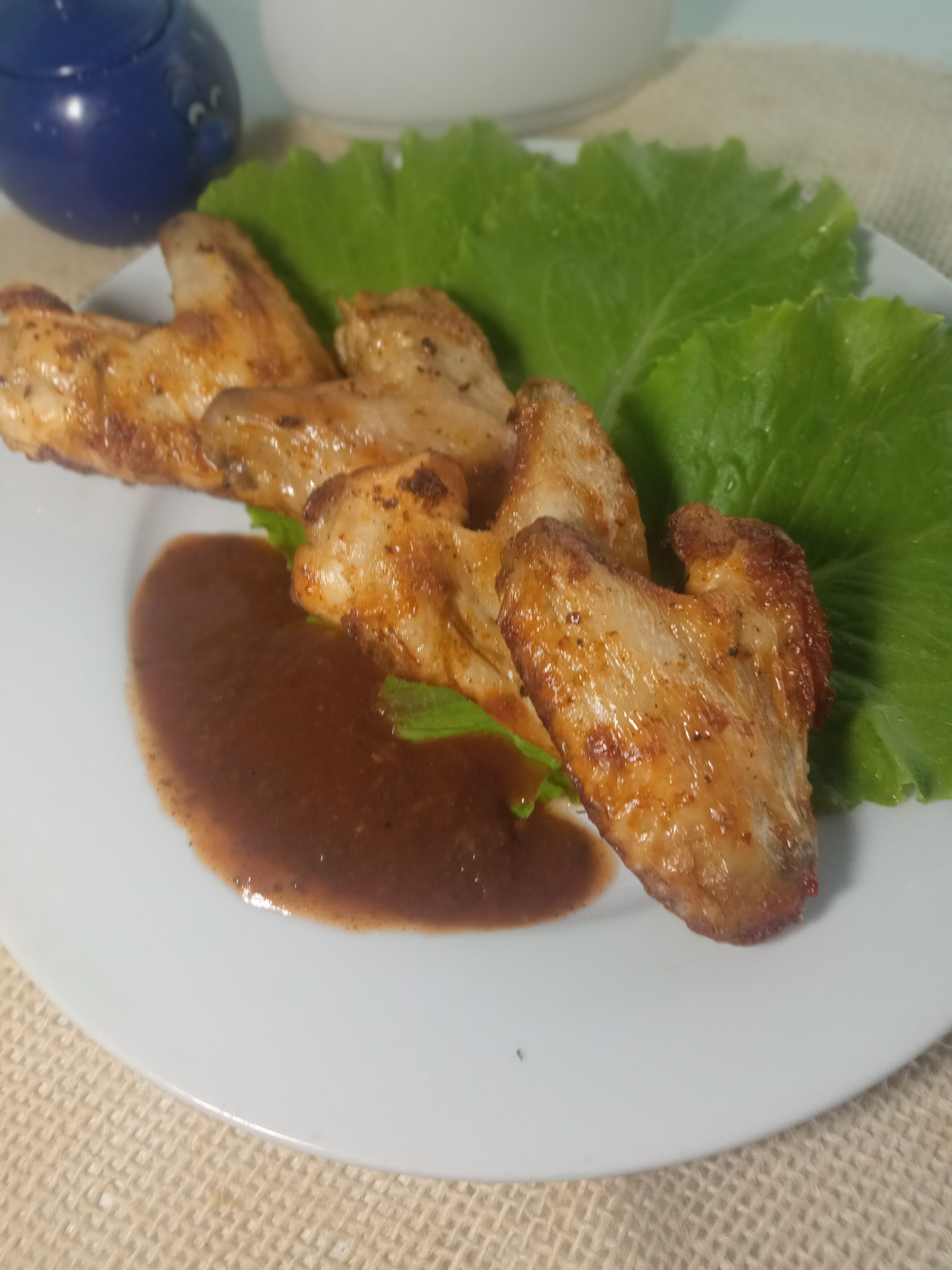 Куриные крылышки запеченные в аэрогриле 