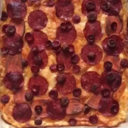 Мексиканская пицца на картофельном тесте