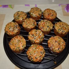 Ароматные кексы с сыром и зеленью