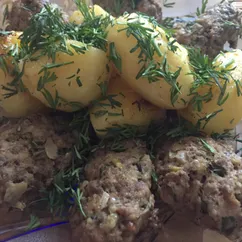 Котлеты из говядины и курицы в духовке