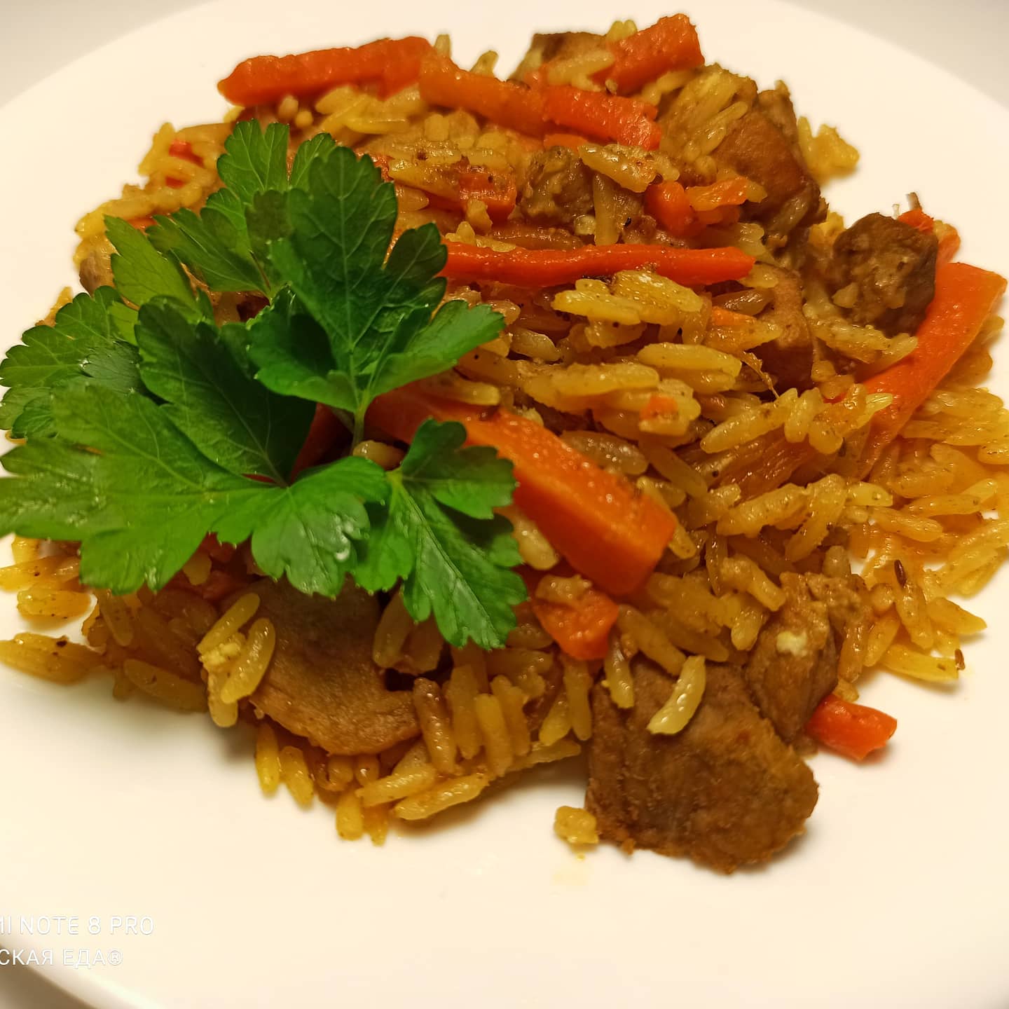 Рис с подливкой без мяса