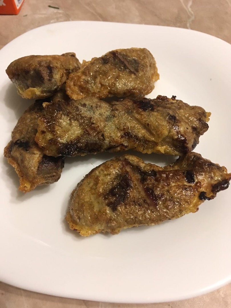Печёночные кусочки в панировке