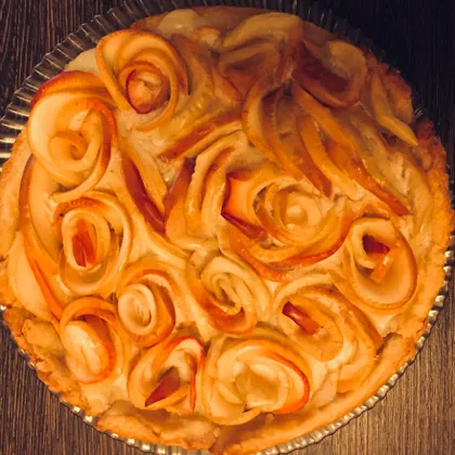 Яблочный пирог 'Розы'