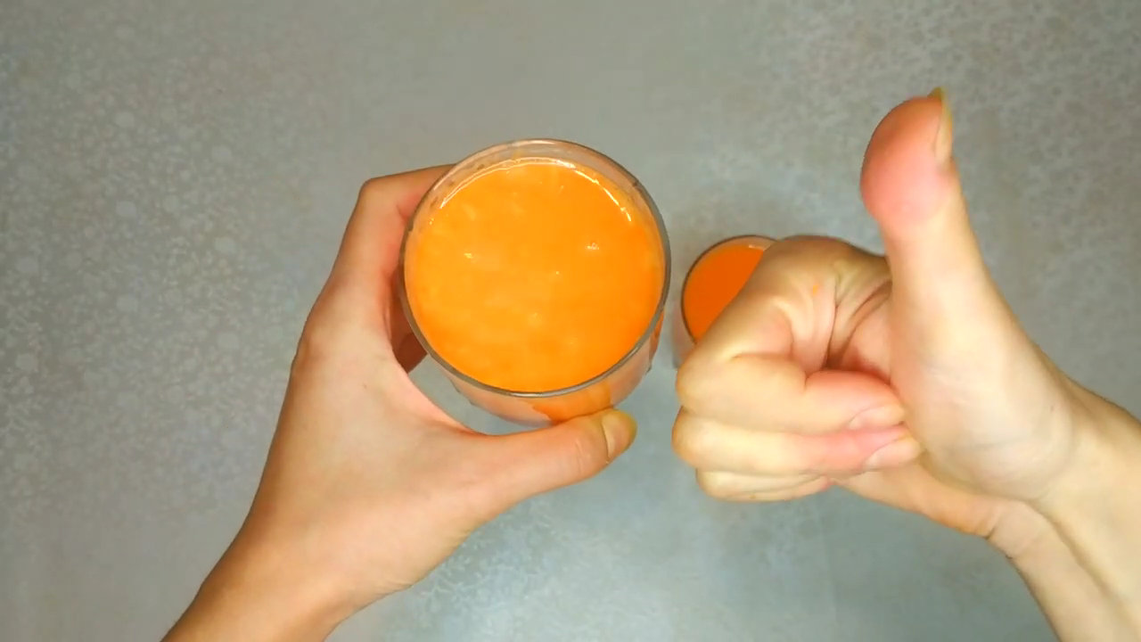 ПП напиток из апельсина и моркови