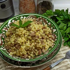 Макароны по-флотски из пасты птитим