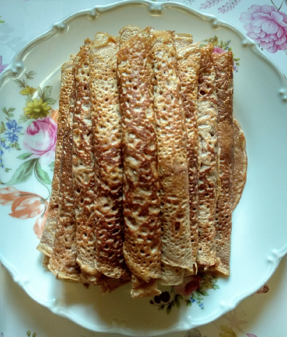 Блинчики шоколадные с какао-кремом