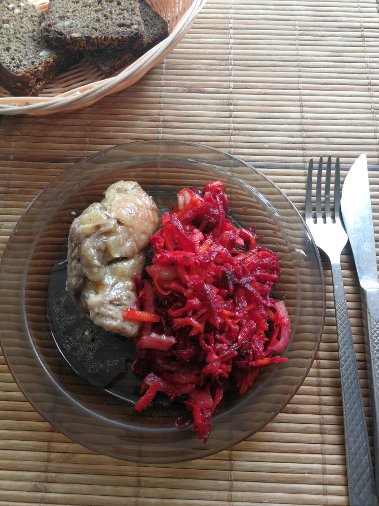 Свинина с грибной начинкой