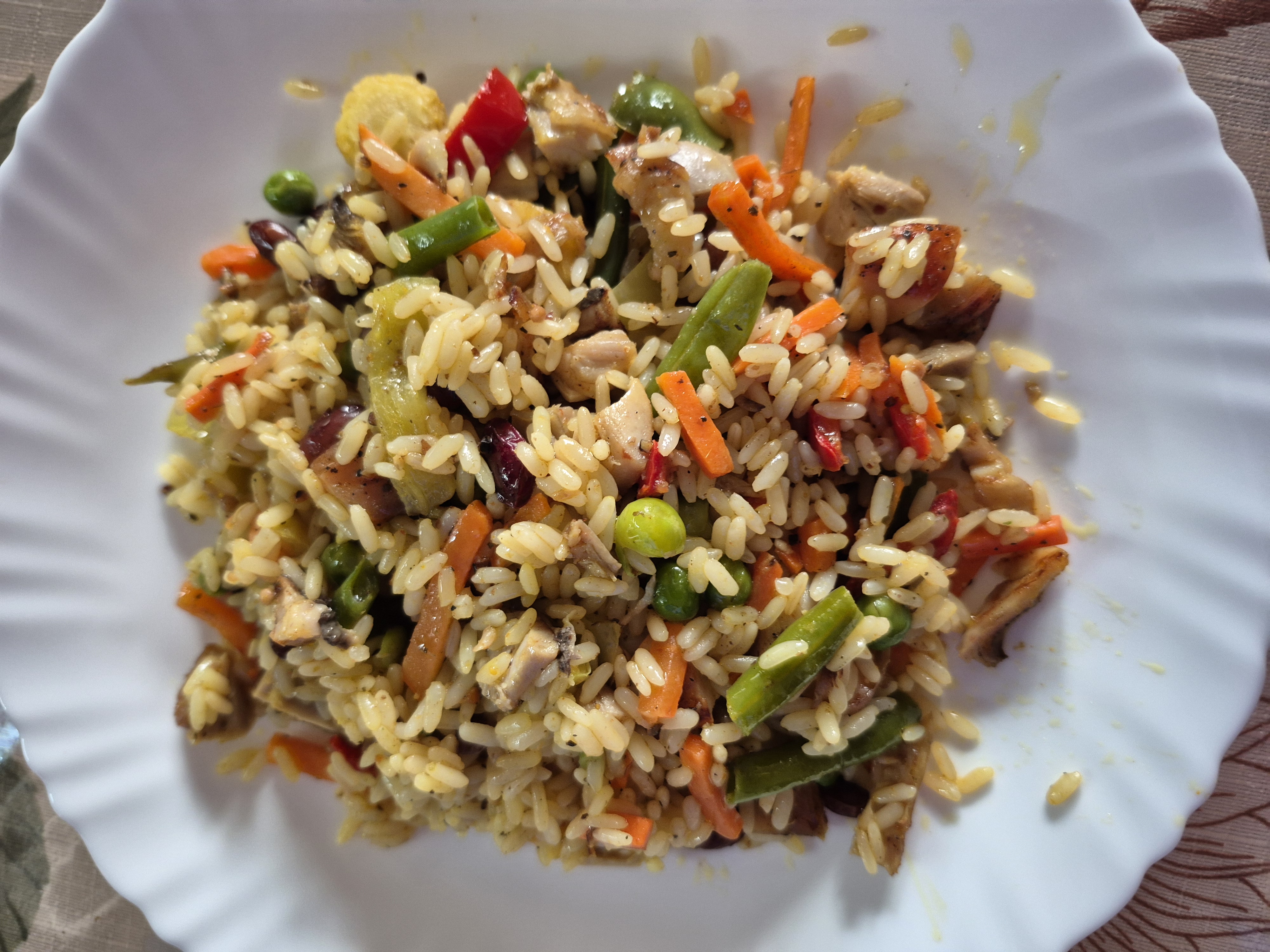 Рис овощами 