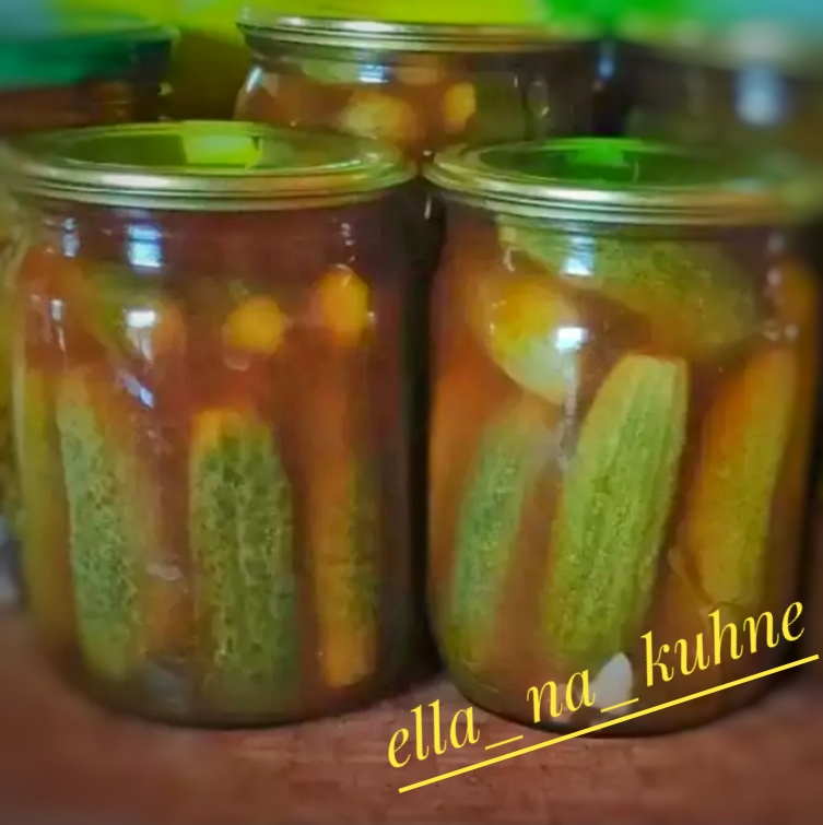 Маринованные огурцы 🥒 с острым кетчупом🌶️