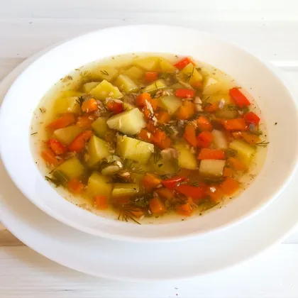 Суп с консервированной горбушей и киноа в мультиварке-скороварке