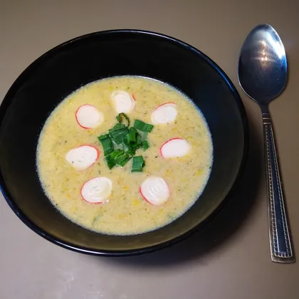 Крабово-сырный крем суп