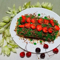 🍓Меренговый рулет с клубникой