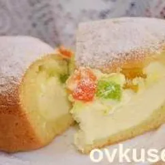 Пирог с творожной начинкой и цукатами