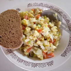 Салат из сельди с красным перцем "Украинский"