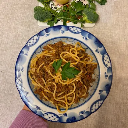 Ленивые спагетти Болоньезе