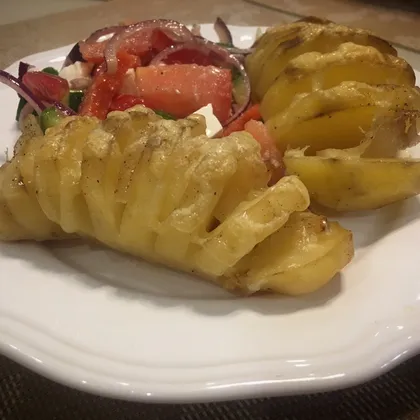 Картофель с салом в духовке