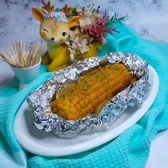 Запеченная кукуруза с луком 