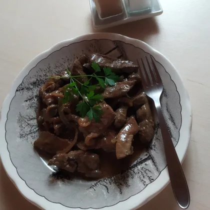 Гуляш из печени
