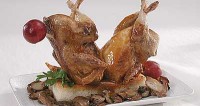 Жареные перепелки с грибами