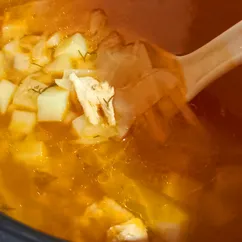 Щи на курином бульоне в мультиварке 