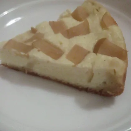 Пирог творожный с яблоками в мультиварке
