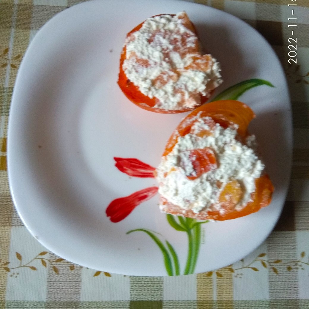 Десерт хурма фаршированная орехами рецепт с фото пошагово