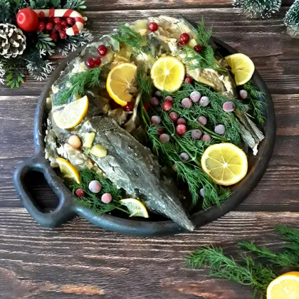 Новогодняя закуска - запеченная стерлядь 🎄