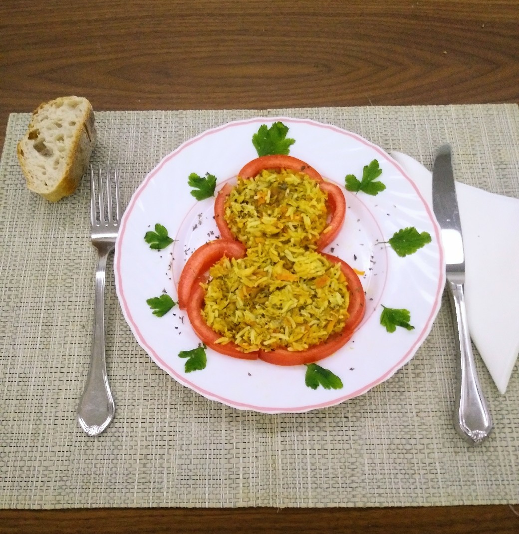 Рис с куриной грудкой