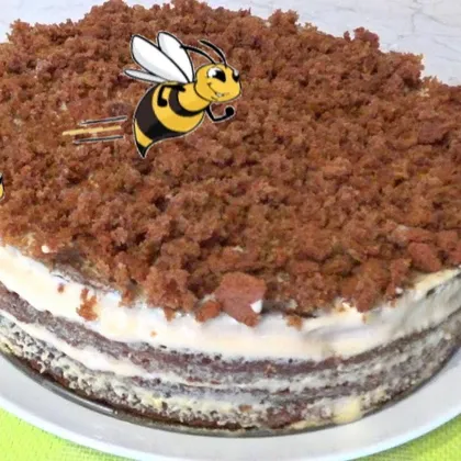 Торт пчелиный рой. Медовый торт тающий во рту