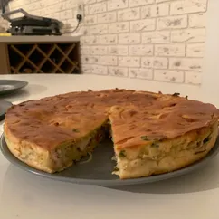 Заливной картофельно-куриный пирог 🥧