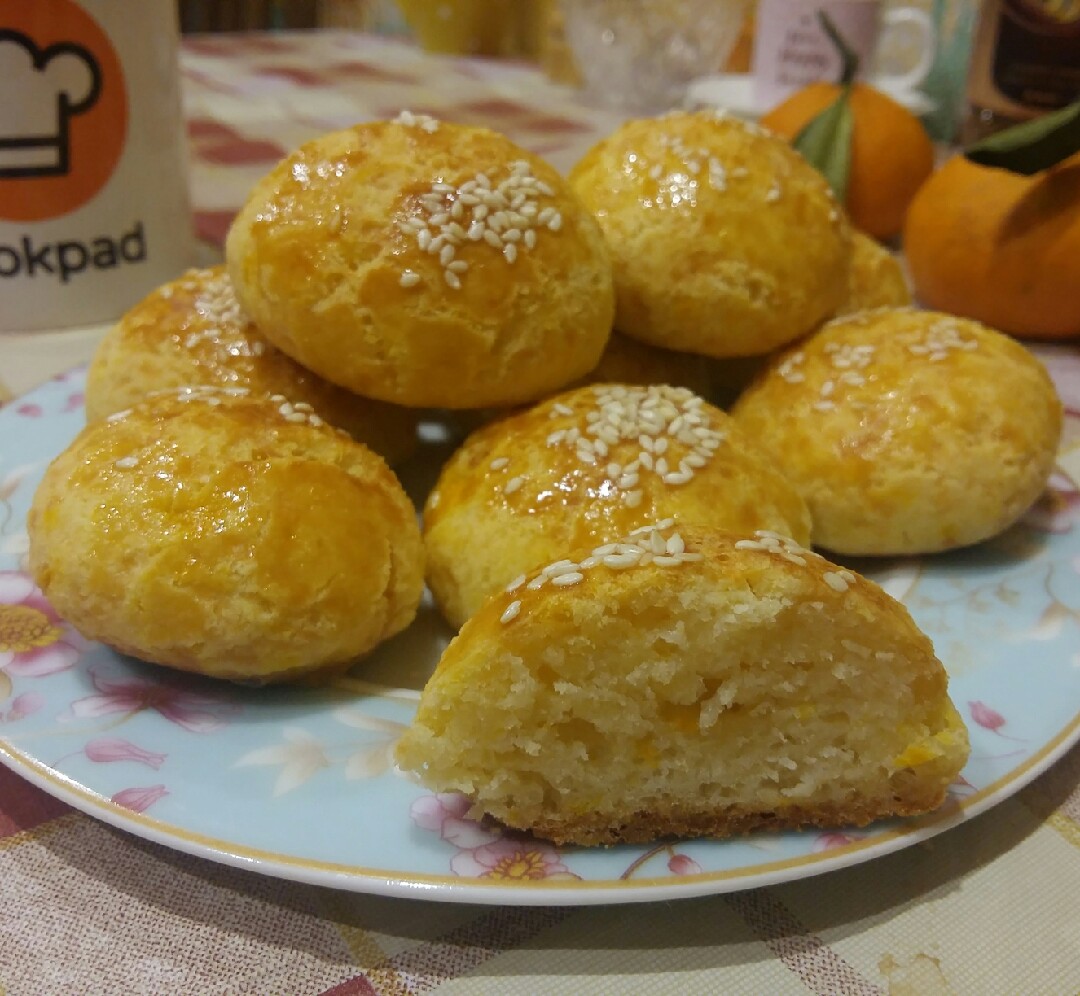 Мягкое сырное печенье с тыквой 🧀🎃