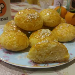 Мягкое сырное печенье с тыквой 🧀🎃