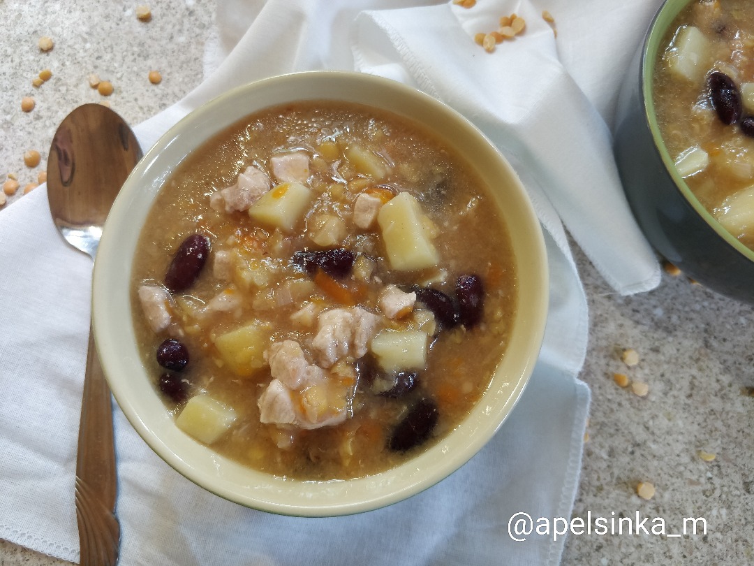 Классический айнтопф с мясом и бобовыми. #Чемпионатмира #Германия