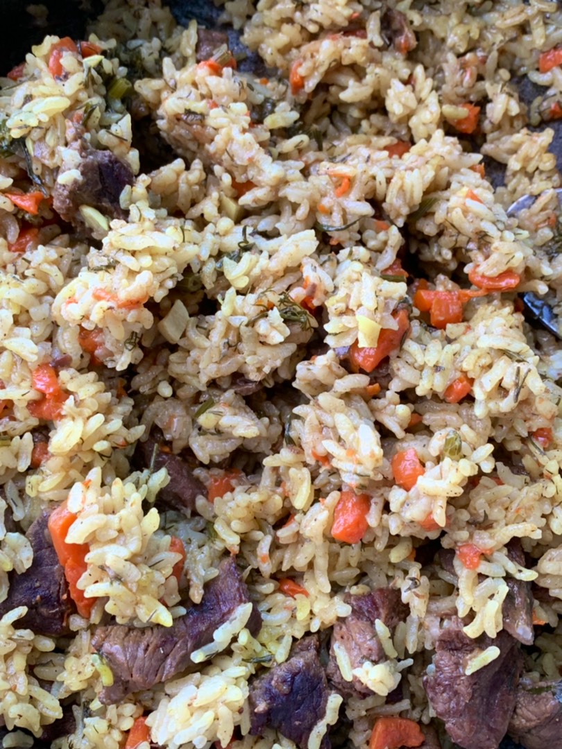 Плов с говядиной